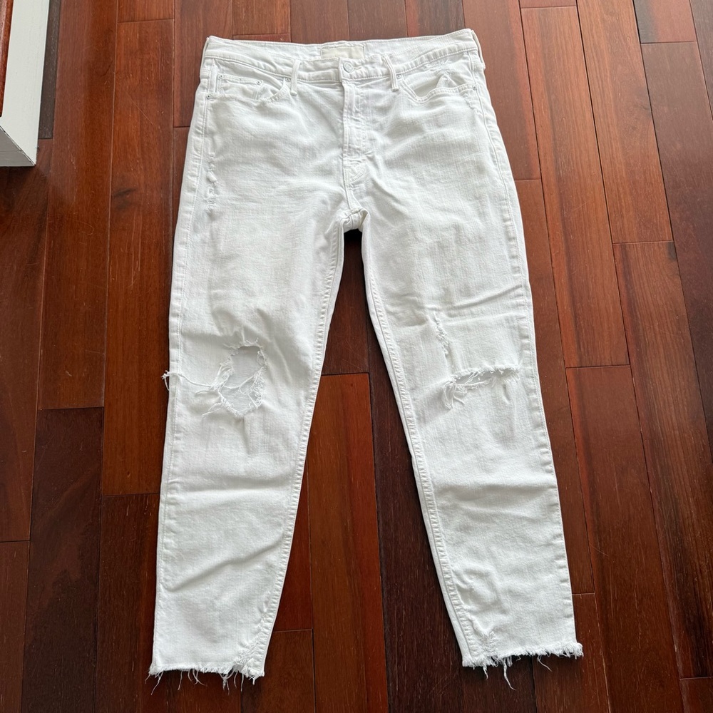 MOTHER SUPERIOR The Sinner White Jeans Sz 30